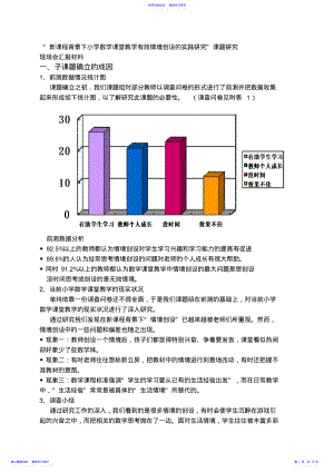 2022年“新课程背景下小学数学课堂教学有效情境创设的实践研究”课题研究现场会汇报材料 .pdf