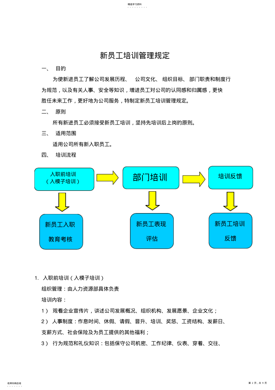 2022年新员工培训管理办法 .pdf_第2页