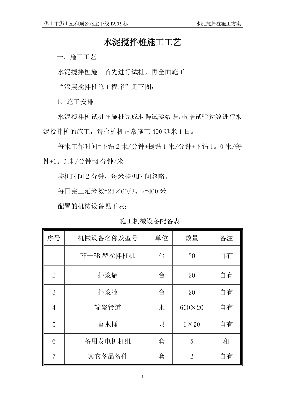 水泥搅拌桩施工工艺67333.doc_第1页