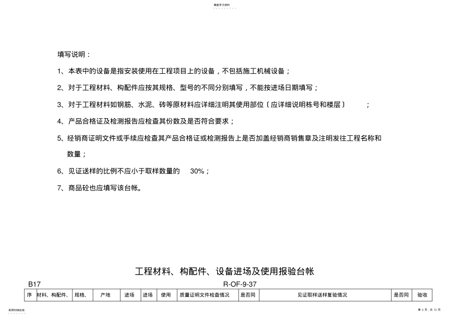 2022年施工现场工程材料等台帐格式 .pdf_第2页