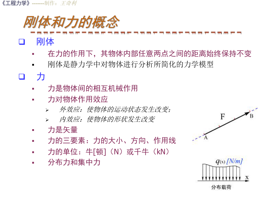 总第一讲 第一章静力学基础绪论§1-1 刚体和力的概念§1-2 静力学公理.ppt_第2页