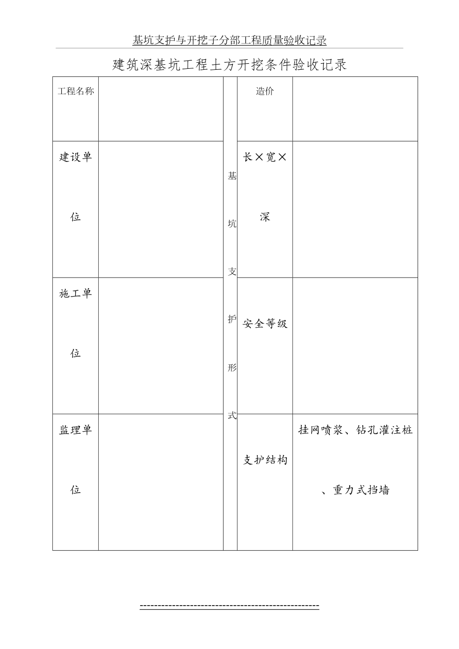 建筑深基坑工程验收记录.doc_第2页