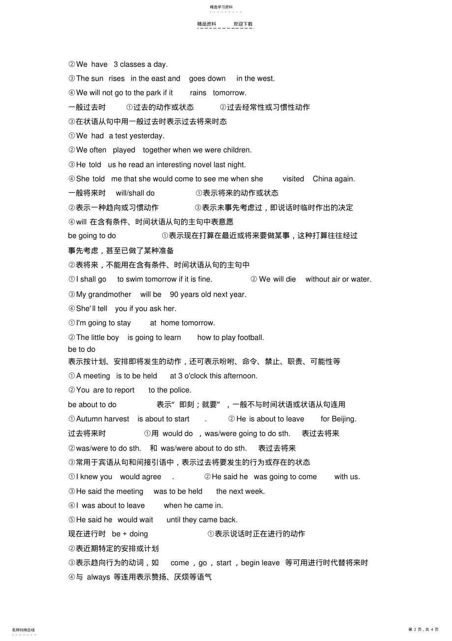 2022年时态与被动语态 .pdf_第2页