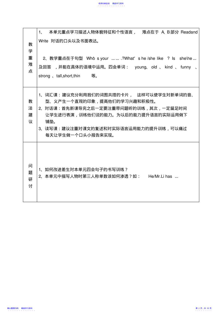 2022年PEP小学英语五年级上册单元主讲稿全册 .pdf_第2页