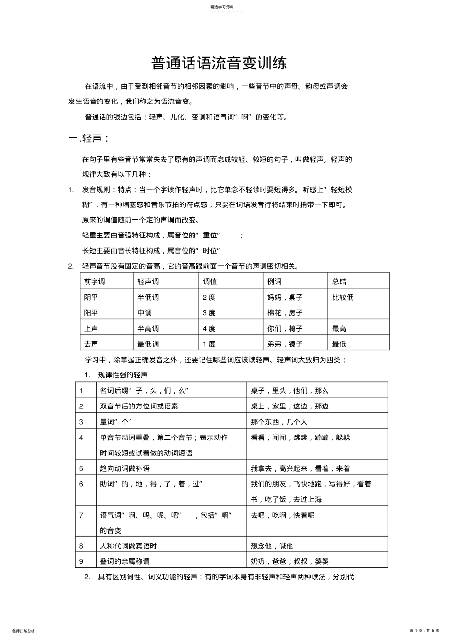 2022年普通话语流音变训练 .pdf_第1页