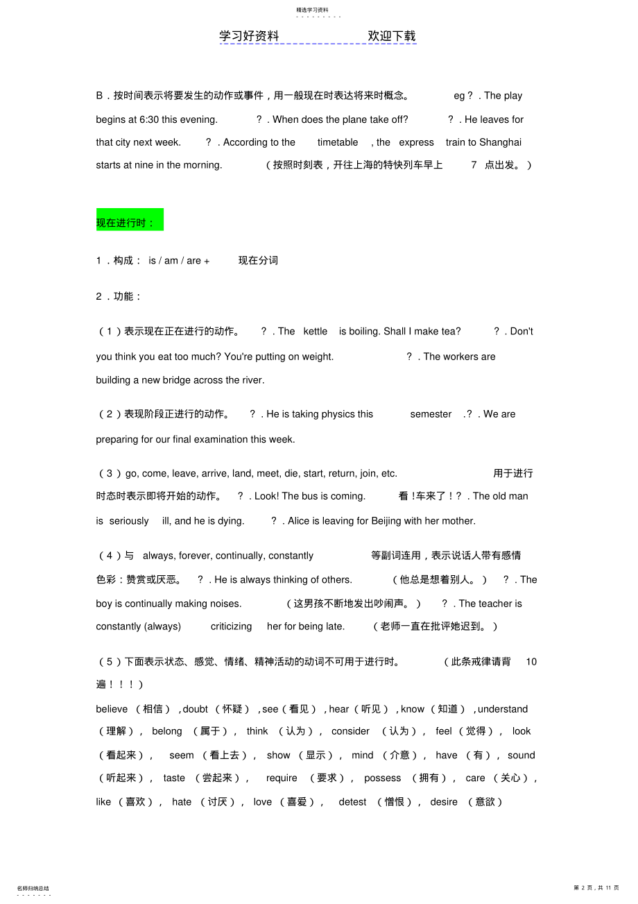 2022年新概念英语第二册语法总结沪江英语 .pdf_第2页