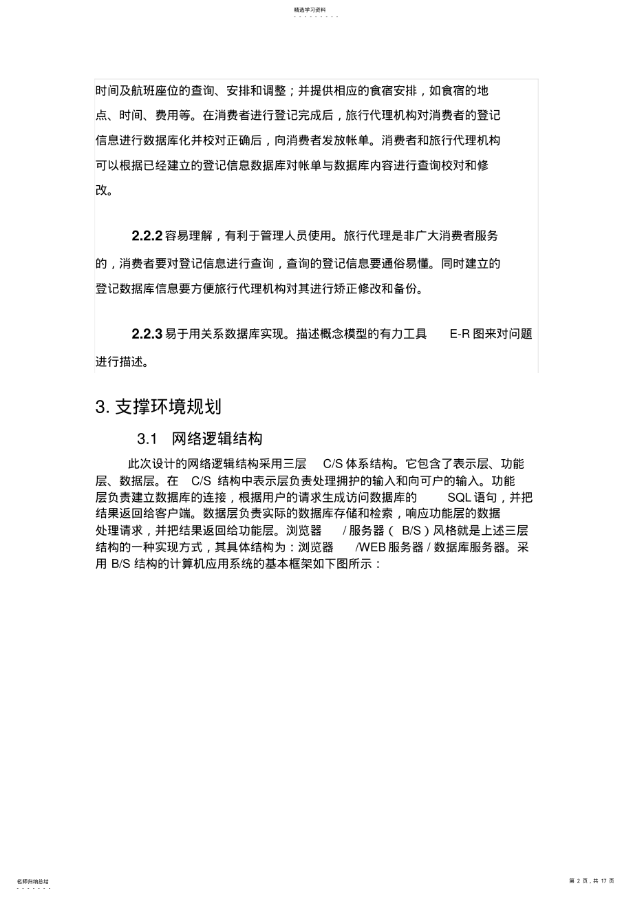 2022年旅游管理系统数据库设计方案 .pdf_第2页