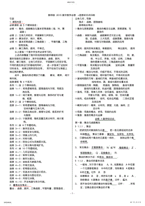 2022年最全教师版整理全面《高中数学知识点归纳总结》 .pdf