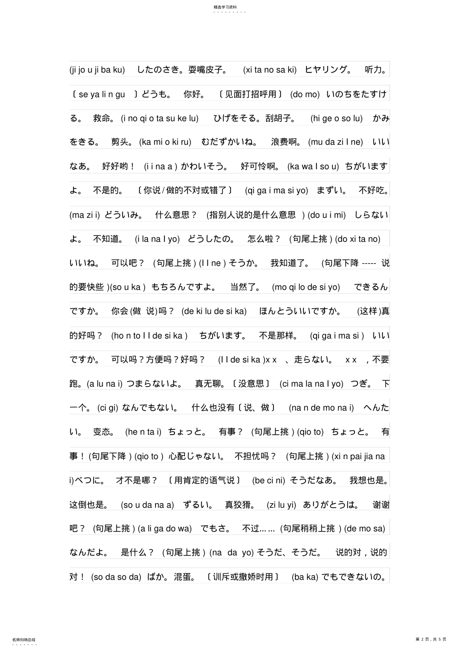 2022年日语日常用语1000句 .pdf_第2页