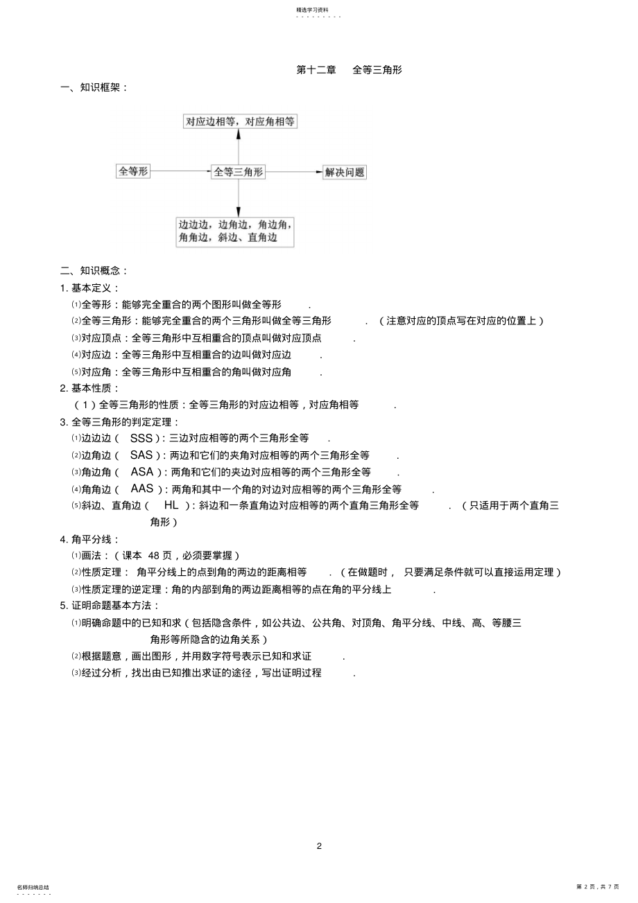 2022年新人教版八年级数学上册知识点汇总 3.pdf_第2页