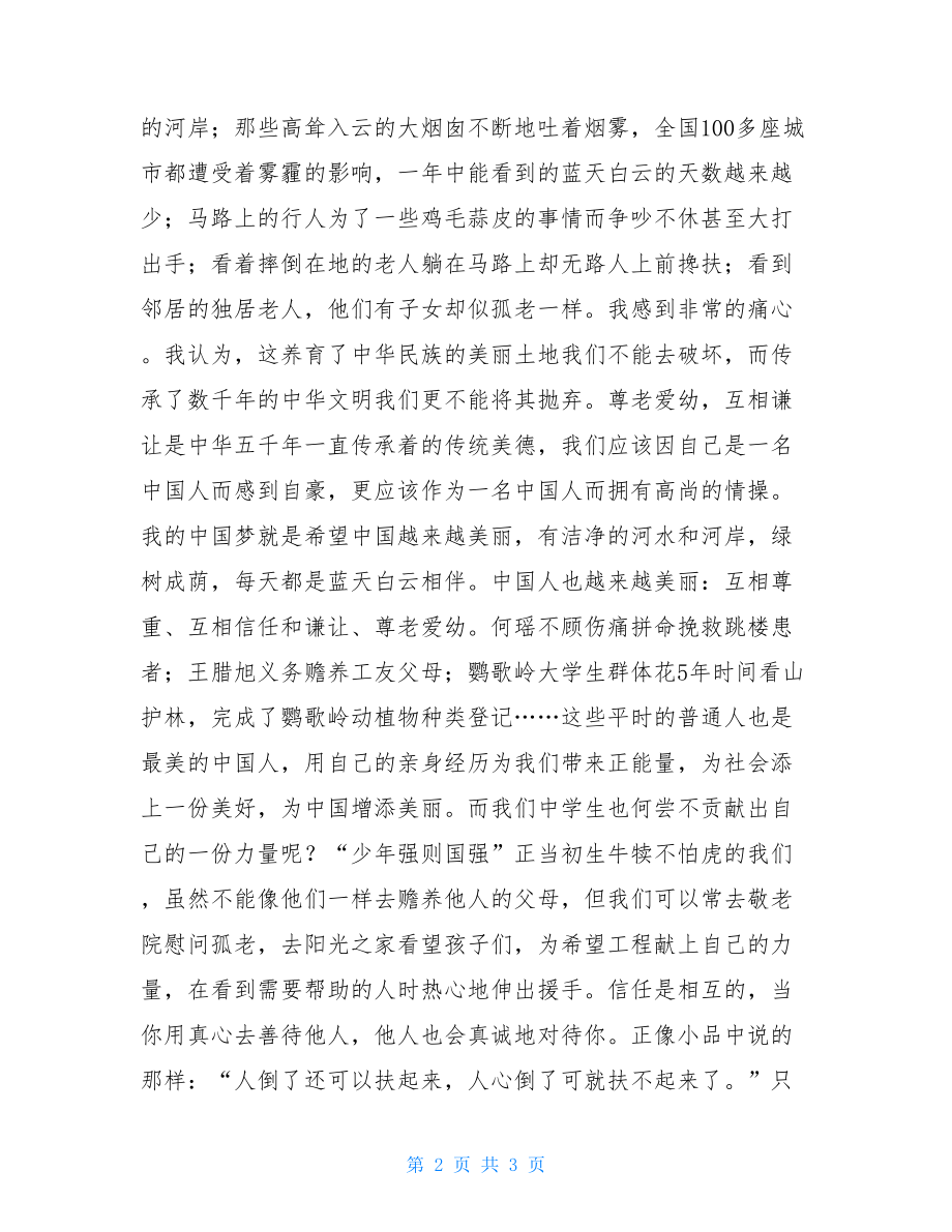 美丽中国我的中国梦读后感1000字中国梦读后感100字.doc_第2页