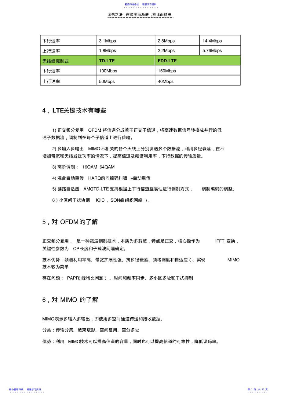 2022年LTE常见笔试面试知识点整理更新 .pdf_第2页