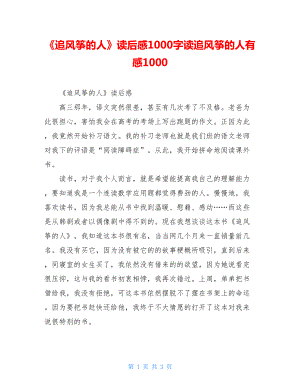 《追风筝的人》读后感1000字读追风筝的人有感1000.doc