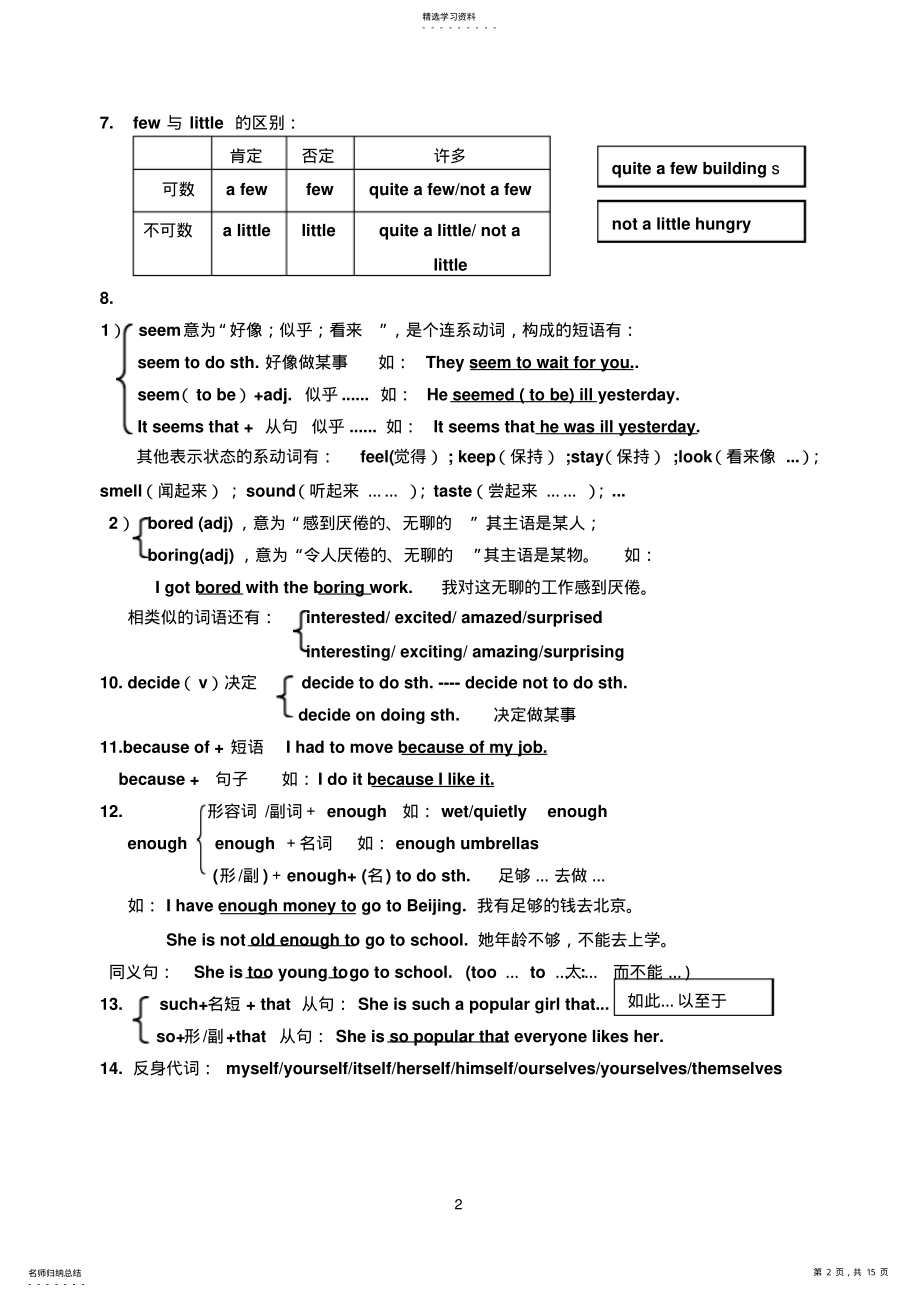 2022年新目标英语八年级上册知识点和练习整理 .pdf_第2页