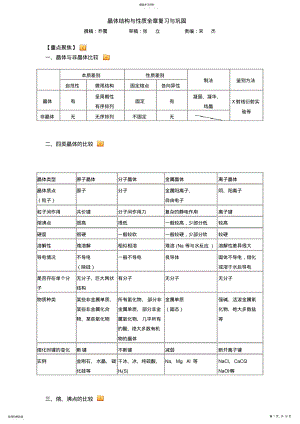 2022年晶体结构与性质全章知识点与习题资料 .pdf