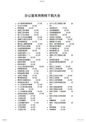 2022年办公室常用表格下载大全 .pdf