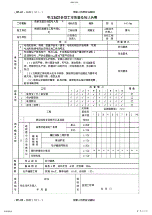 2022年结建人防资料-一、分项工程质量验收记录表-、建筑电气安装工程 .pdf