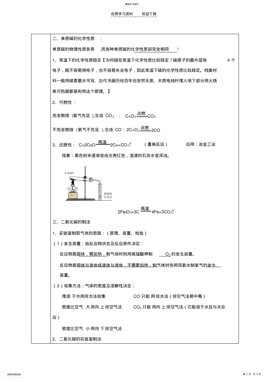 2022年初三化学第六章第六单元碳和碳的氧化物 .pdf_第2页