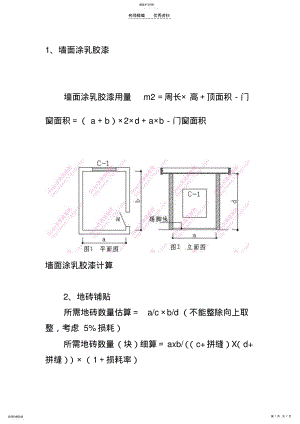 2022年家装工程量预算方法与公式大全 .pdf