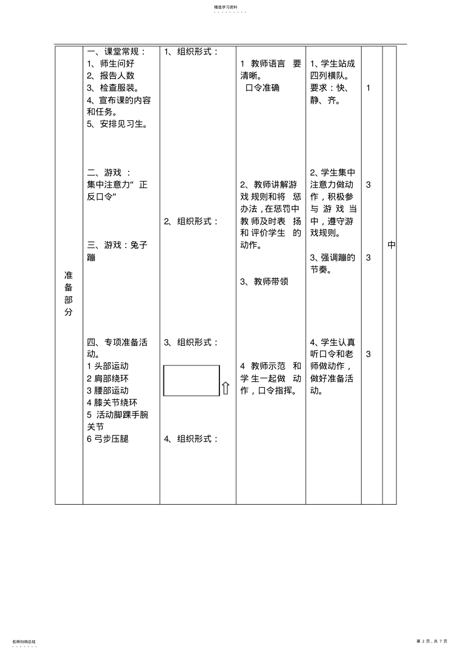 2022年小学三年级立定跳远教案及教学反思 .pdf_第2页