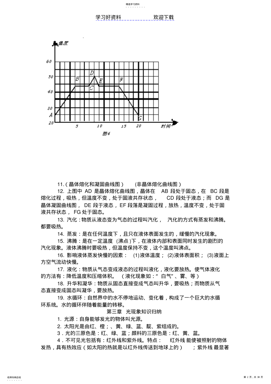 2022年初中物理知识点总结及习题 .pdf_第2页