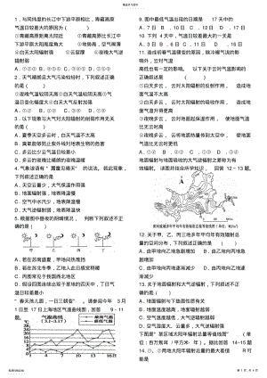 2022年大气的热力作用习题 .pdf