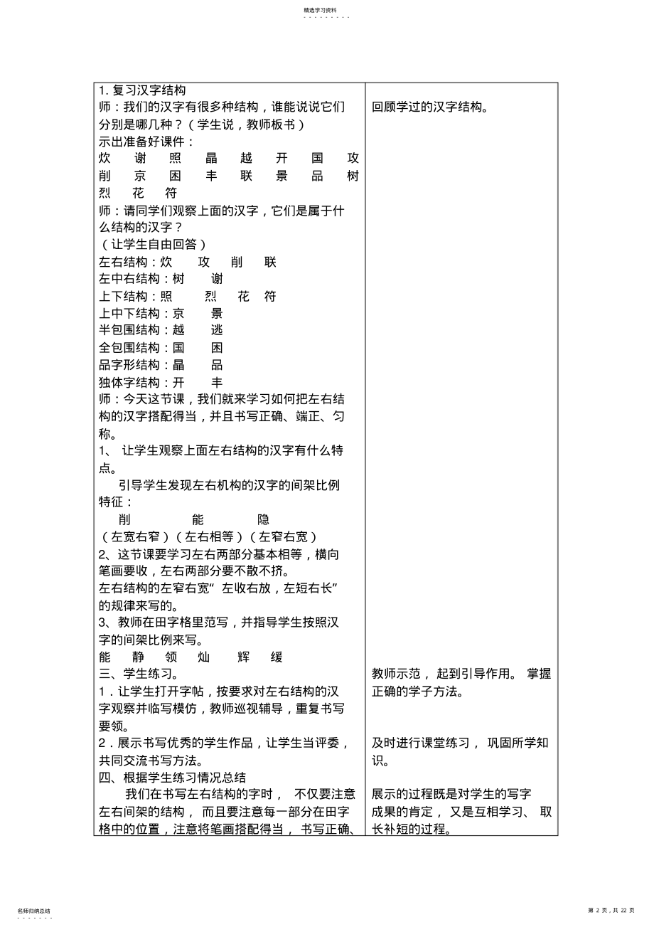 2022年小学四年级下书法教案 .pdf_第2页