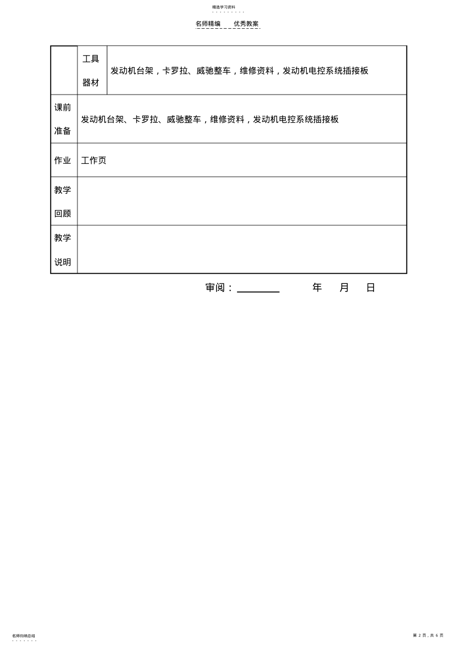 2022年喷油器及控制电路检修教案 .pdf_第2页