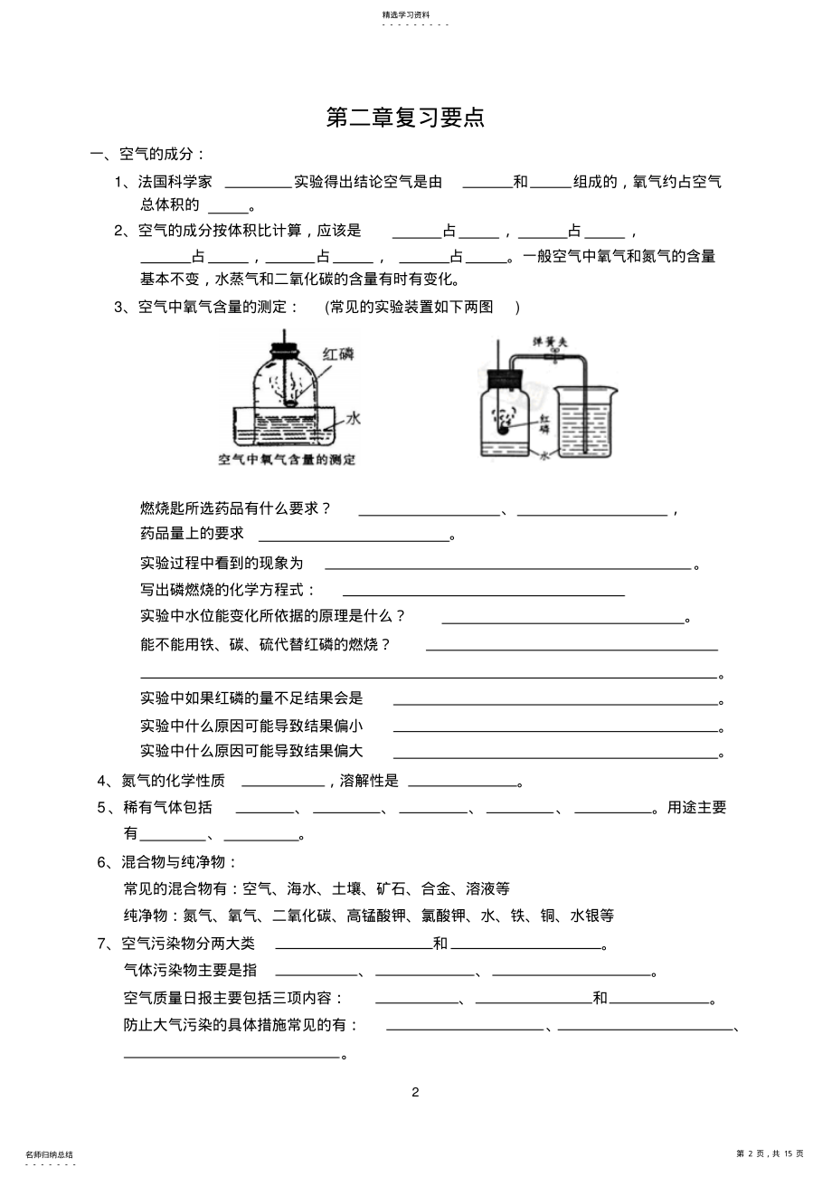 2022年初三化学复习提纲模板 .pdf_第2页