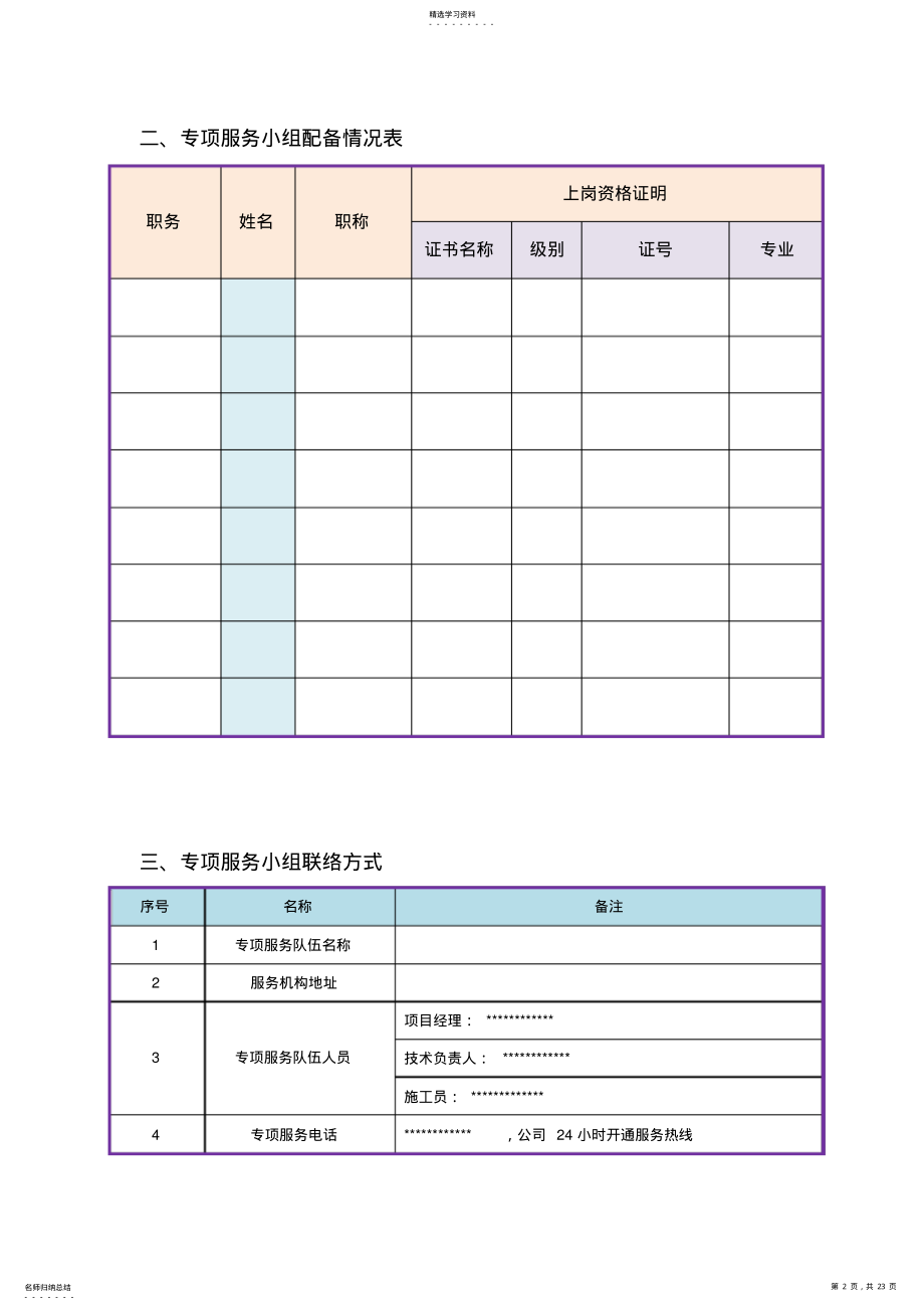 2022年项目服务计划方案 .pdf_第2页