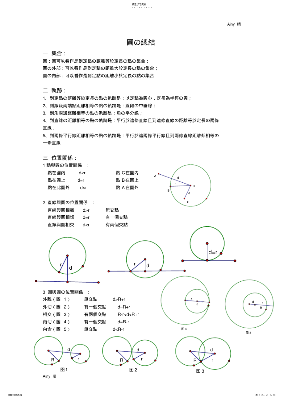 2022年初中数学圆知识点总结资料197 .pdf_第1页