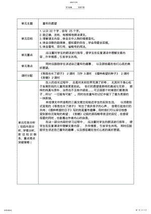 2022年长春版四年级上册语文第一板块教案 .pdf