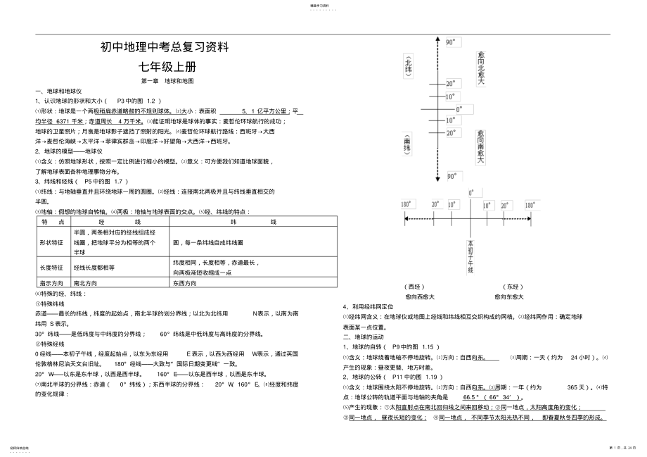 2022年初中地理中考总复习资料 .pdf_第1页