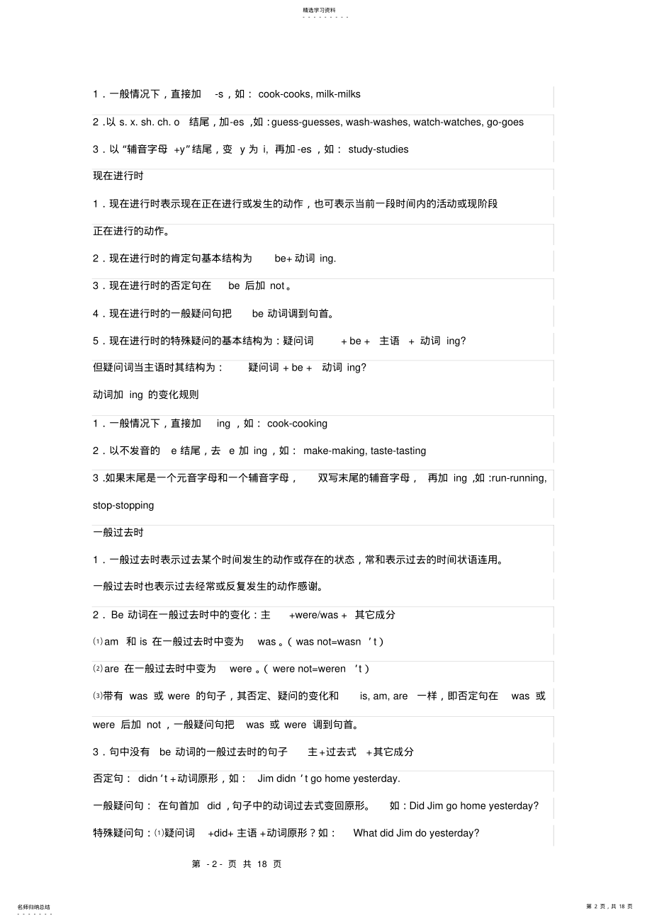 2022年初中英语各种时态基本用法介绍2 .pdf_第2页