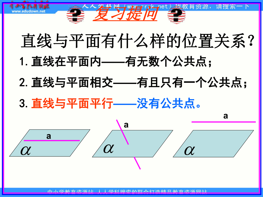 数学基础模块下册《直线、平面平行的判定与性质》ppt课件.ppt_第2页