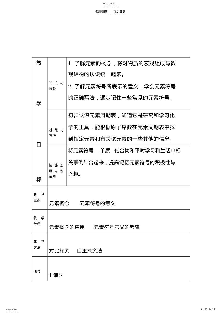 2022年初中化学元素教案与学案 .pdf_第2页