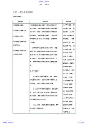 2022年初三总复习专题总复习第十三讲质量和密度 .pdf