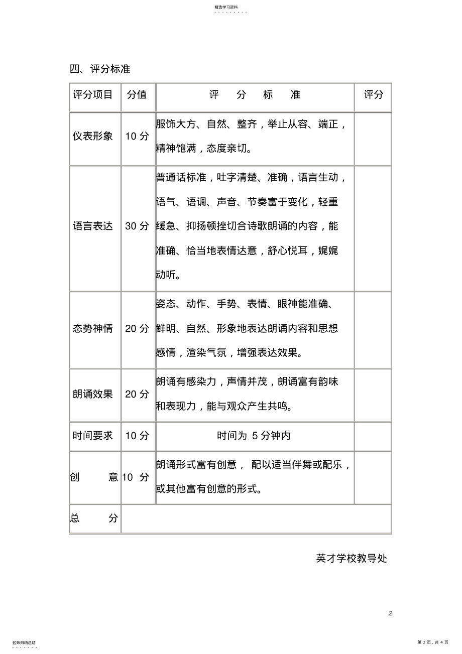 2022年经典诵读比赛评分标准 .pdf_第2页