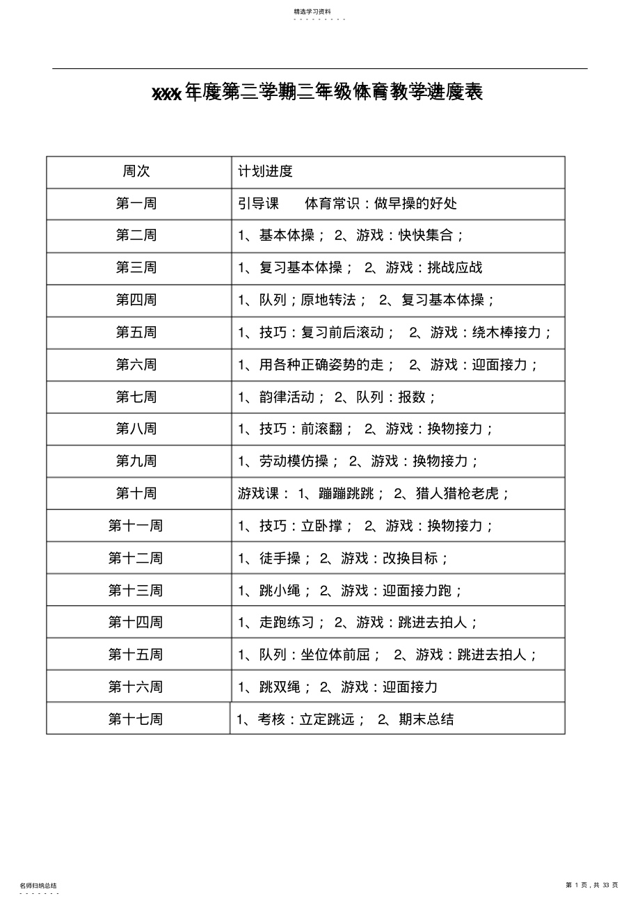 2022年小学二年级体育教案 2.pdf_第1页