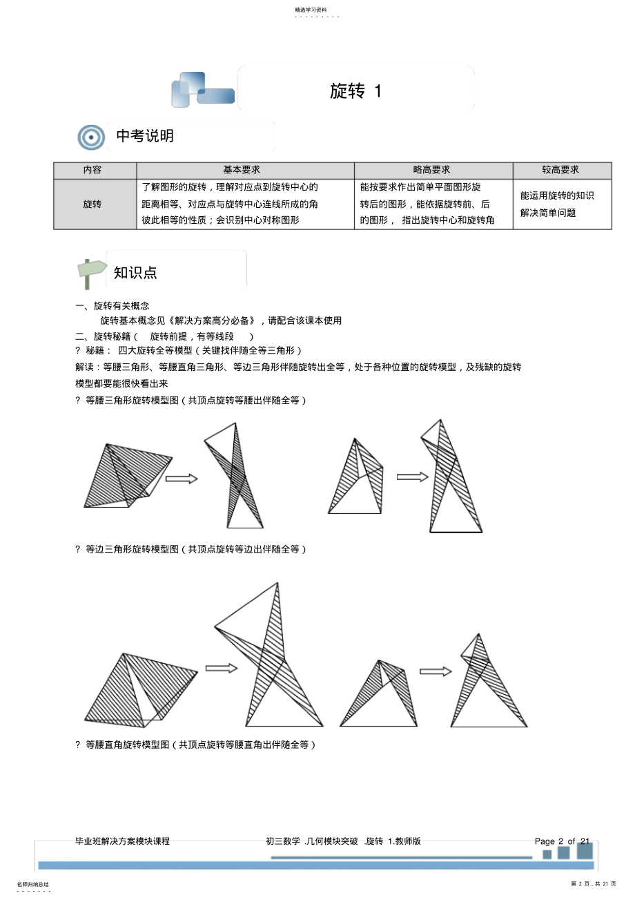 2022年初三几何5旋转1.基本模型教师 .pdf_第2页