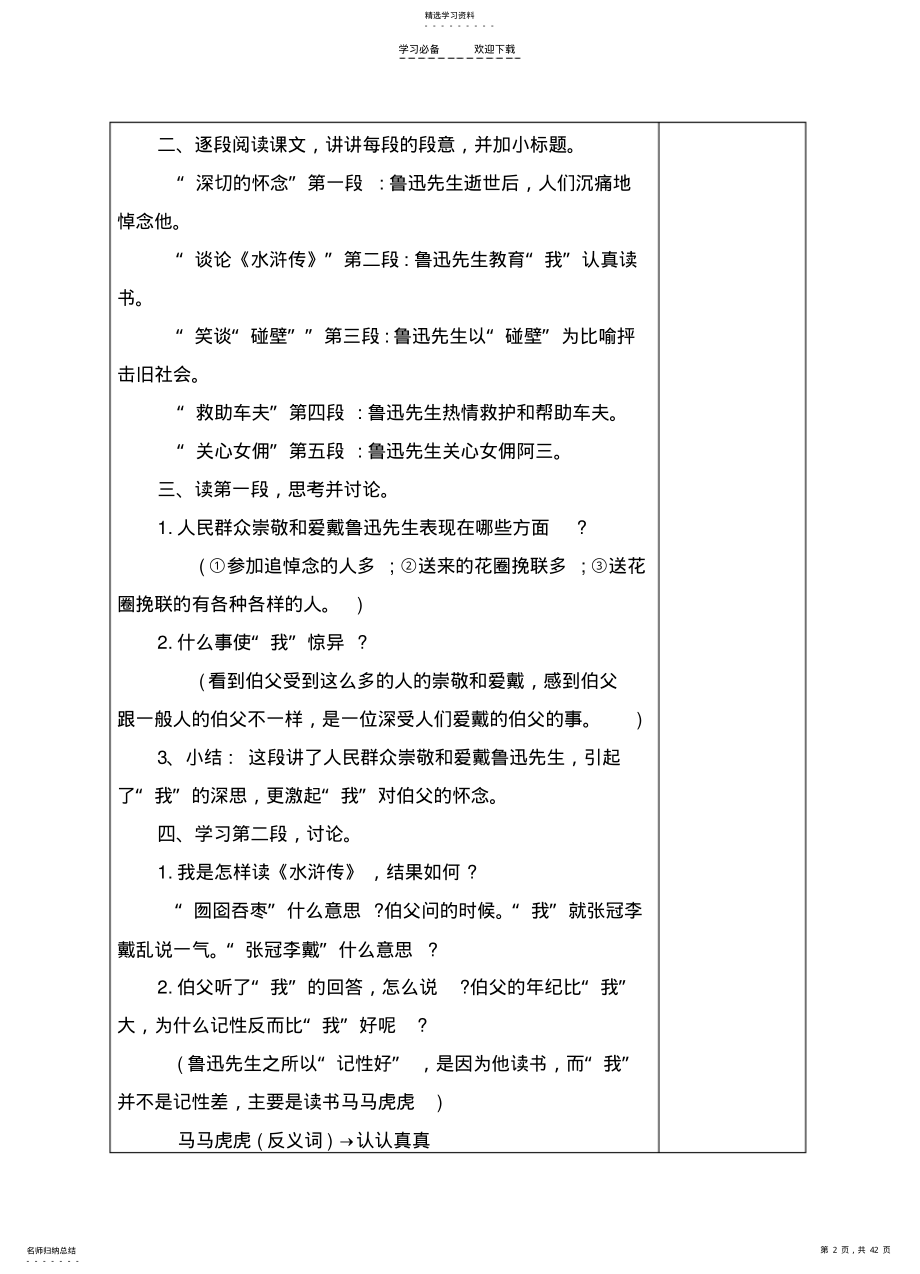 2022年集体备课教学设计模板 .pdf_第2页