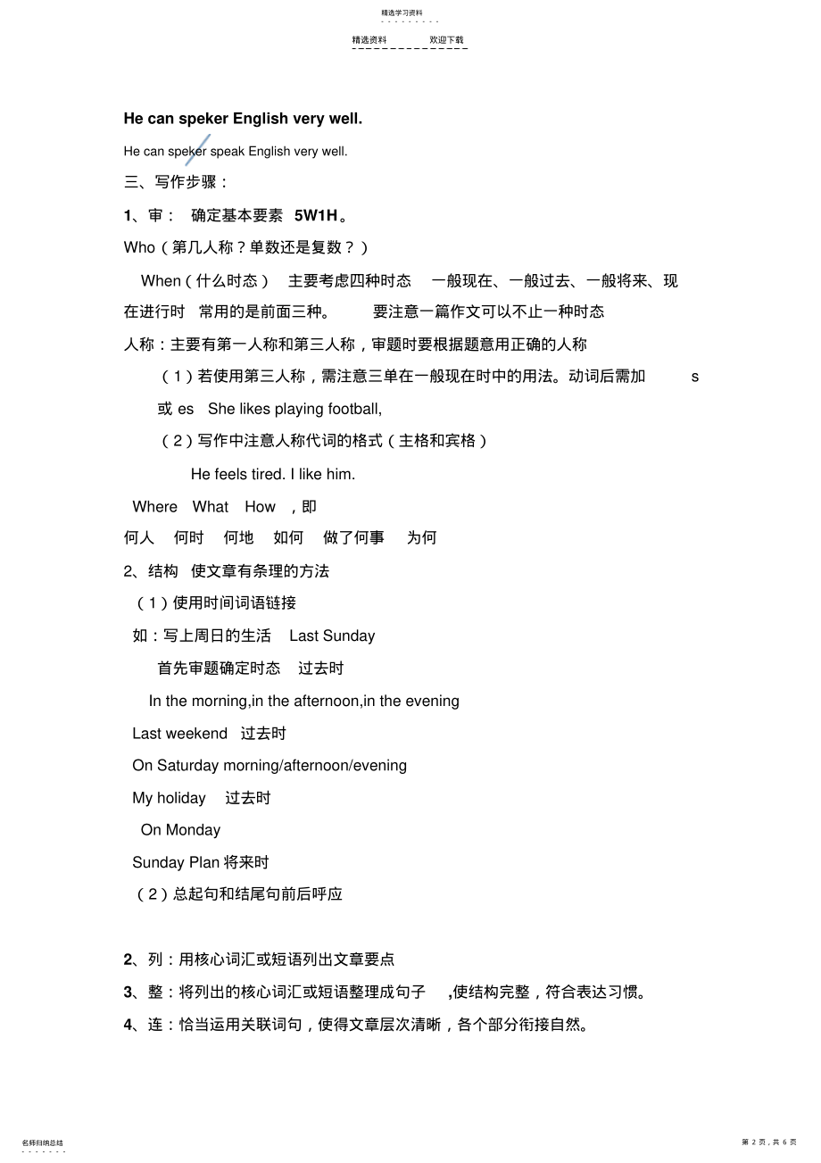 2022年小升初英语作文写作与指导 .pdf_第2页