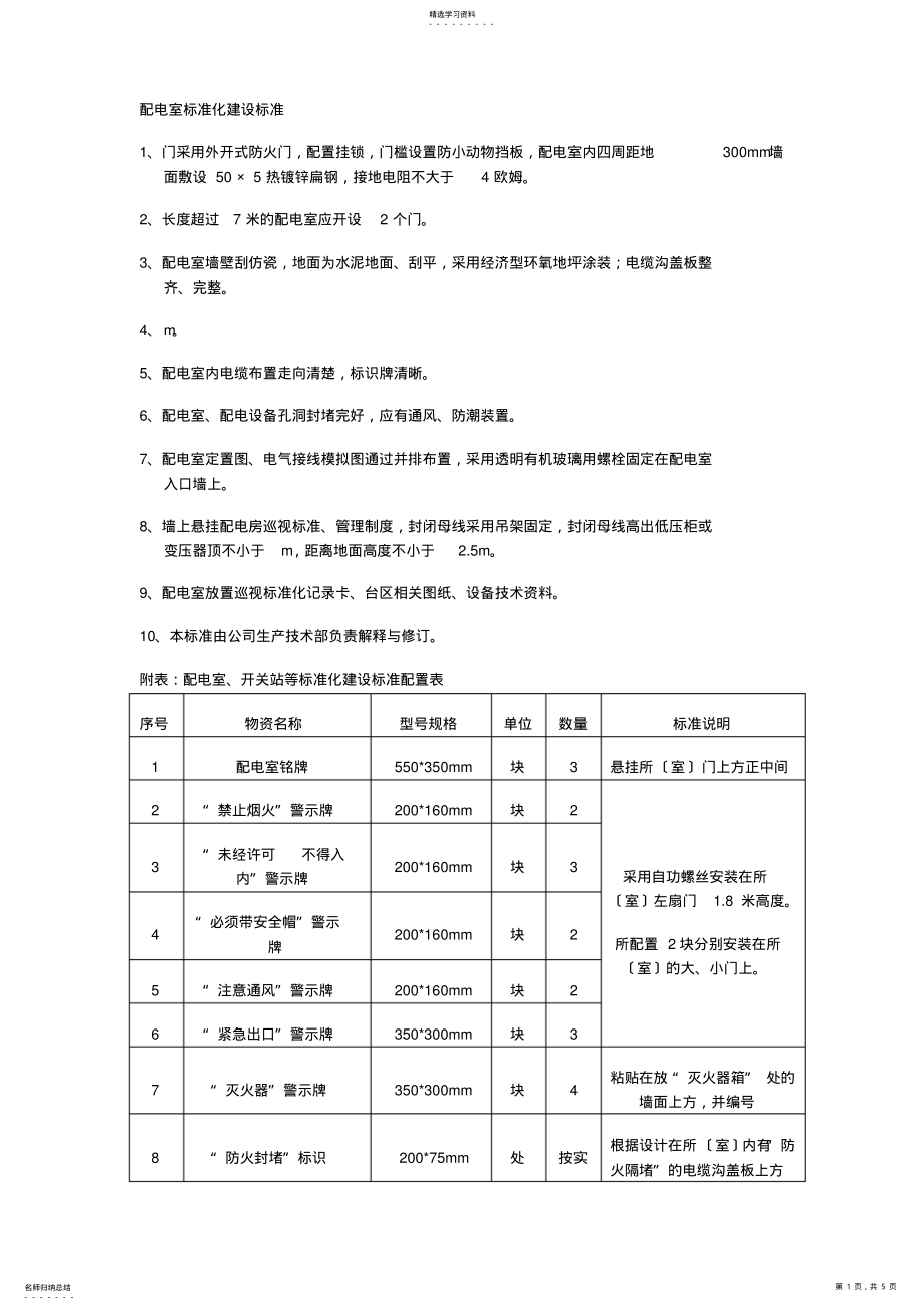 2022年配电室规范化建设标准 .pdf_第1页