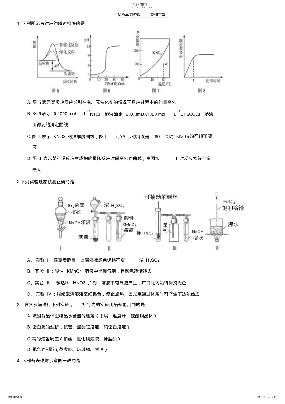 2022年初中化学看图之化学实验 .pdf_第1页