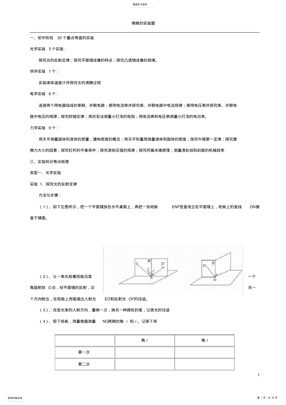 2022年初中物理的20个实验探究专题复习2 .pdf_第1页