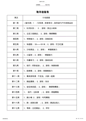 2022年青岛版小学四年级体育教案 .pdf