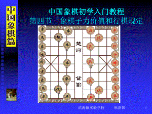 中国象棋入门ppt课件.ppt