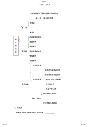 2022年北师大版初一下册数学知识点总结 .pdf