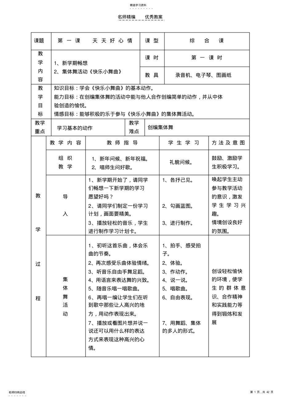 2022年音乐二年级下册教案 .pdf_第1页