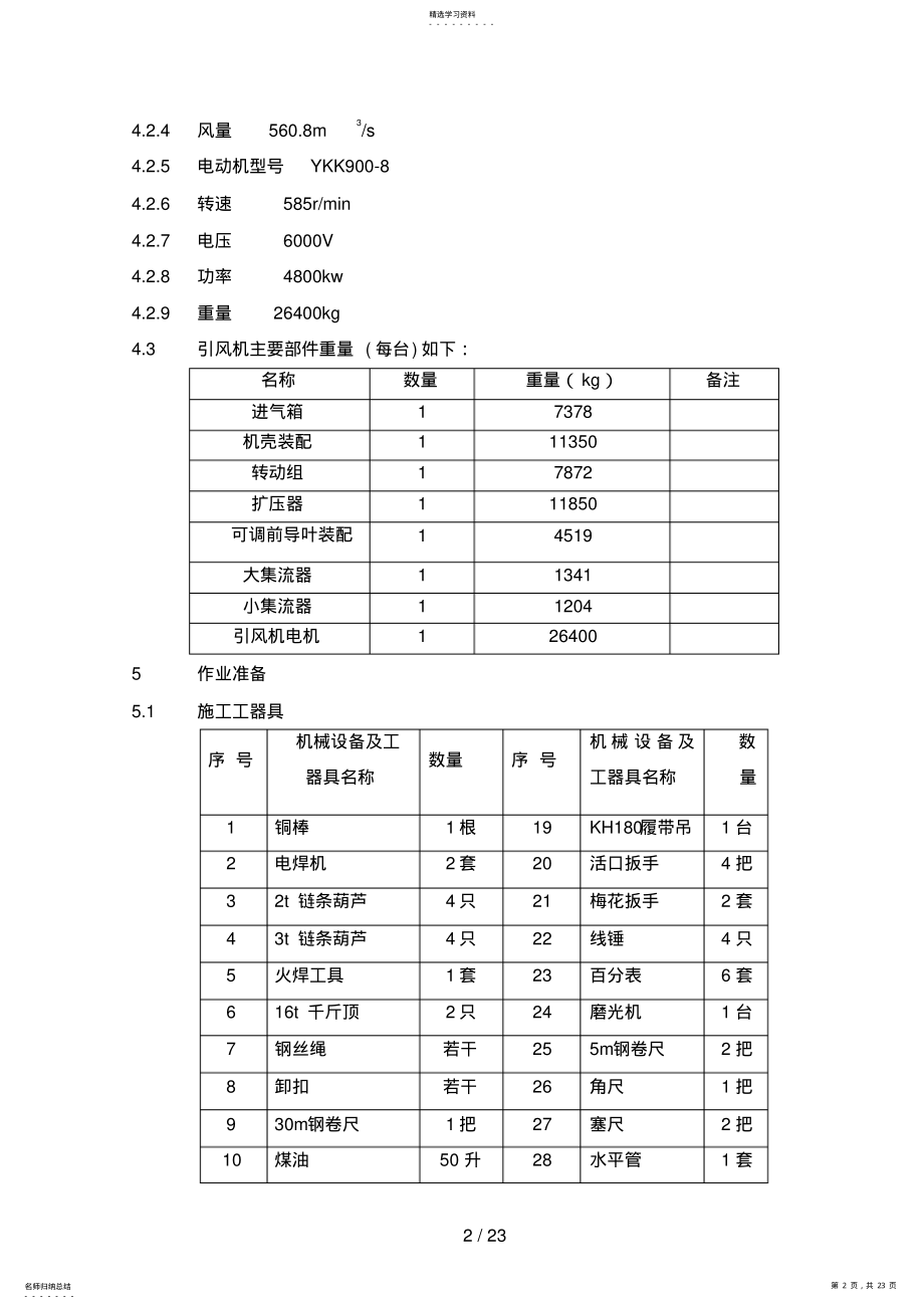 2022年芜湖引风机作业指导书 .pdf_第2页